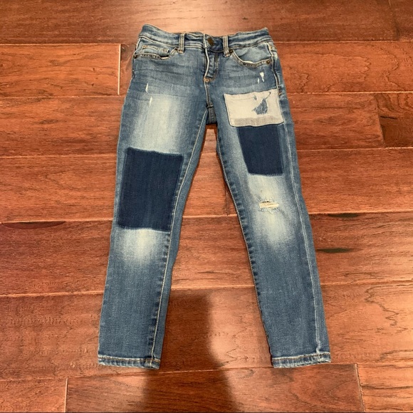 Gap kids patchwork skinny jeans - Picture 1 of 8